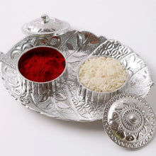Leaf Shape Special Puja Thali (1 Pc / Mix Design) - justgrabit.in | Just Grab It