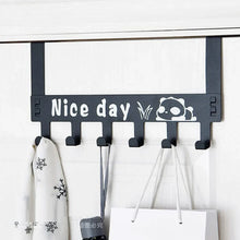 Heavy - Duty Carbon Steel Over Door Hook Rack for Towels & Coats (1 Pc, 6 Hooks) - Justgrabit Inc.