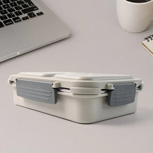 3 - Compartment Stainless Steel Lunch Box (1 Pc) - Justgrabit Inc.