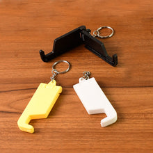 2 in 1 Plastic Keychain with Mobile Stand / Phone Holder (5 Pcs Set / Multicolor) - justgrabit.in | Just Grab It