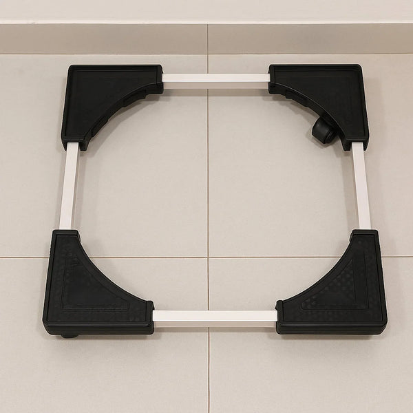 Adjustable Heavy - Duty Fridge and Washing Machine Stand Base Trolley 50x50 cm - Justgrabit Inc.