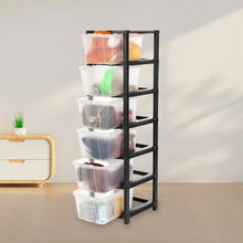 6 - Layer Modular Plastic Drawer Storage Cabinet - Justgrabit Inc.