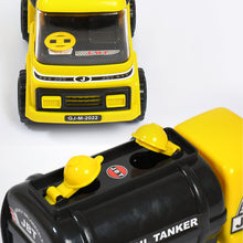 Big Heavy Duty Unbreakable Toy Truck with Sound | Friction Powered Oil - Water Tanker - justgrabit.in | Just Grab It