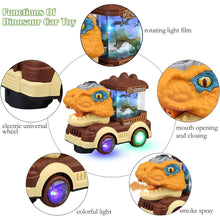 Dinosaur Car Toy with Humidifier Sound and Light (1 Pc) - Justgrabit Inc.