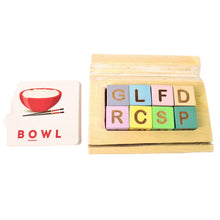 Alphabet Puzzle Spelling & Reading Words (26 Flash Cards & 8 WoodenBlock) - justgrabit.in | Just Grab It