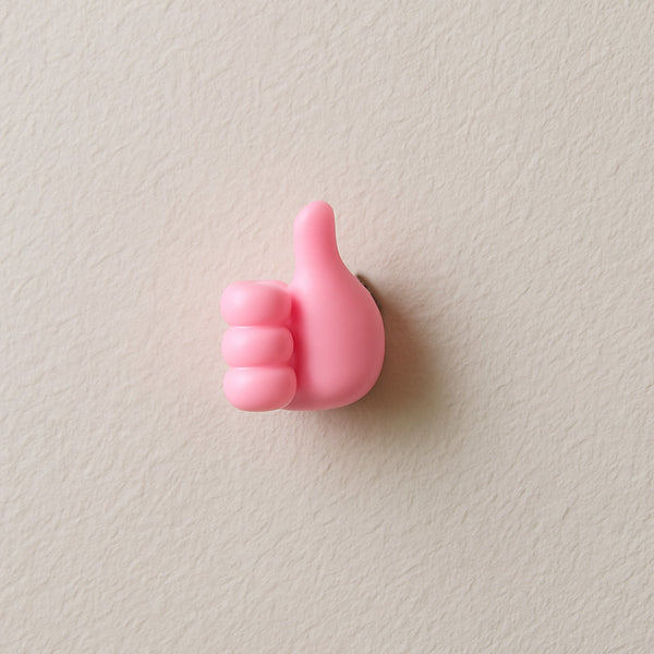 Pink Multifunctional Multi functional Hand Shape Wall Clip Hanger Keys Cable Holder - justgrabit.in | Just Grab It