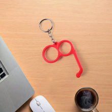 2 - in - 1 Plastic Dual - Finger Mobile Stand cum Keyring (1 Pc, Mixed Color) - justgrabit.in | Just Grab It