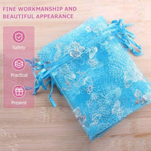 Organza Return Gift Bags Small Mesh Bags Drawstring Gift Bags Christmas Drawstring Organza Gift Bags, Wedding Party Festival Gift Bags, Jewellery Packing Pouch Dry Fruit Pouch 10×12 Cm (100 Pcs Set) - Justgrabit Inc.