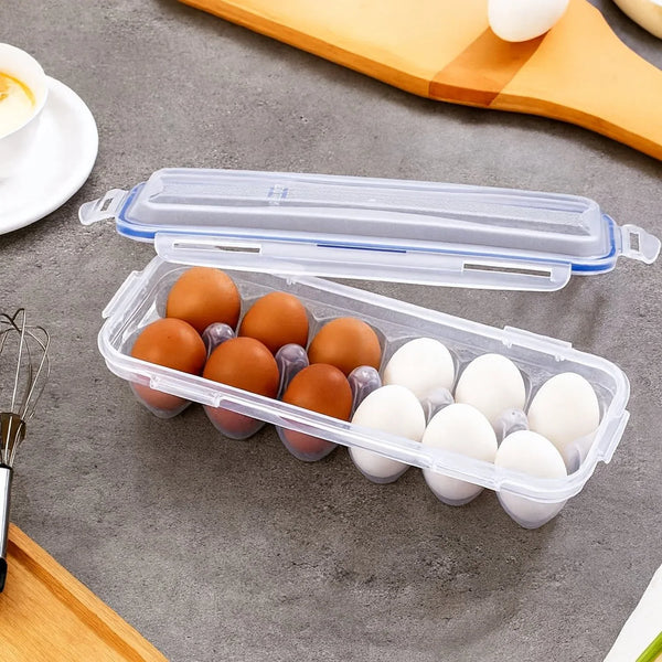 Lock - Clip Refrigerator Egg Storage Box - (1 Pc) - justgrabit.in | Just Grab It