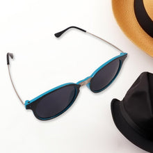 Sky Blue UV Protected Round Sunglasses, classic Sunglasses for Men & Women - justgrabit.in | Just Grab It