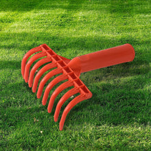 Heavy Duty Plastic Garden Hand Rake – 9 - Tooth Cultivator Tool (1 Pc) - Justgrabit Inc.