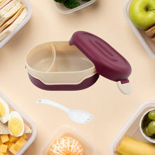 Airtight Food Grade Tiffin Box with 2 in 1 Spoon And 2 Compartment - justgrabit.in | Just Grab It