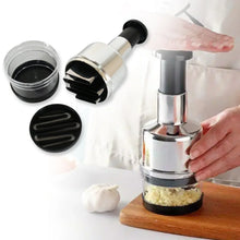 Food Cutter, Multifunctional Stainless Steel Blade Onion Cutter Food Vegetable Cutting Tool Home Kitchen Accessory, Vegetable Onions Garlic Nuts Salads Hand Chopper Kitchen - Justgrabit Inc.