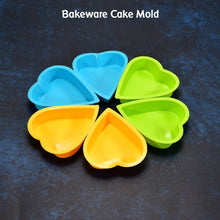 Heart - Shaped Silicone Cake Mold – Baking Tools & Bakeware (Pack of 6) - justgrabit.in | Just Grab It