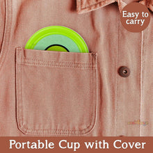 Portable Travelling Cup/Tumbler With Lid Folding / Pocket Glass for Travelling, Water Cup for Kids Walker, Folding Camping Cup with Lids Expandable Drinking Cup Folding Cup for Kids, Travel - (Pack of 1) - justgrabit.in | Just Grab It