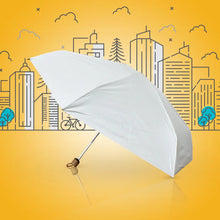3 - Fold Sun & Rain Protective Solid Foldable Umbrella, (1 Pc) - Justgrabit Inc.