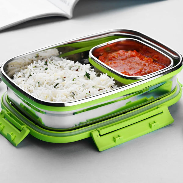 stainless Steel Lunch Pack for Office & School Use - Justgrabit Inc.