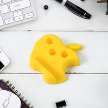 Multi - Functional Apple - Shaped Plastic Mobile Stand with Pen Holder (1 Pc / Mix Color) - Justgrabit Inc.