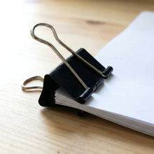 Heavy - Duty Black Binder Clips Set (19 mm, 40 Pc) - justgrabit.in | Just Grab It
