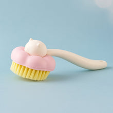 Soft Bristle Bath Brush with Long Handle (1 Pc) - justgrabit.in | Just Grab It