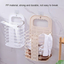 Wall Hanging Laundry Basket Clothes Hanger Dirty Hamper Clothes Storage Hook Clothes Rails for Laundry Washing Machine Bathroom Kids Dirty Clothes Storage Hanger (1 Pc) - justgrabit.in | Just Grab It
