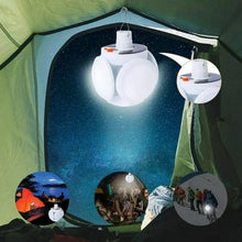 Solar Multi - Functional Emergency LED Light – USB Rechargeable, 5 Modes, Foldable, SOS & IP65 Waterproof - Justgrabit Inc.
