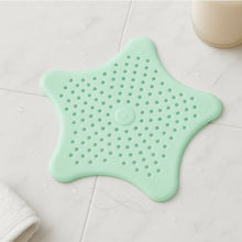 Mint Green Silicone Star Shaped Sink Filter Bathroom Hair Catcher Drain Strainers - justgrabit.in | Just Grab It