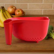 Apex Multi - Functional Plastic Strainer Bowl with Ergonomic Handle (1 Pc) - Justgrabit Inc.