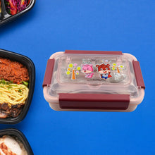 Food‑Safe Materials Kids Lunch Box With steel Spoon & chopsticks Compartment is Designed Made of 304 Stainless Steel Easy to Clean for School for Camping for Work for Home, Office - justgrabit.in | Just Grab It