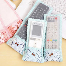 Cloth Lace Remote Control Cover Remote Case (1 Pc / 18×8 CM / Small) - justgrabit.in | Just Grab It