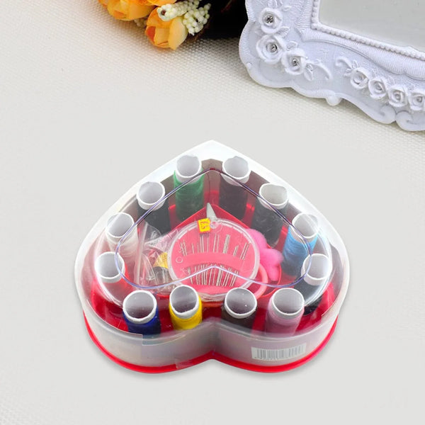 Heart - Shaped Sewing Box Multi - Functional Convenient Sewing Tools - Justgrabit Inc.