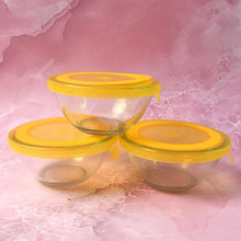 Dazzle Glass Bowl Set Mixing / Storage Bowls with Lids (3 pcs Set) - Justgrabit Inc.