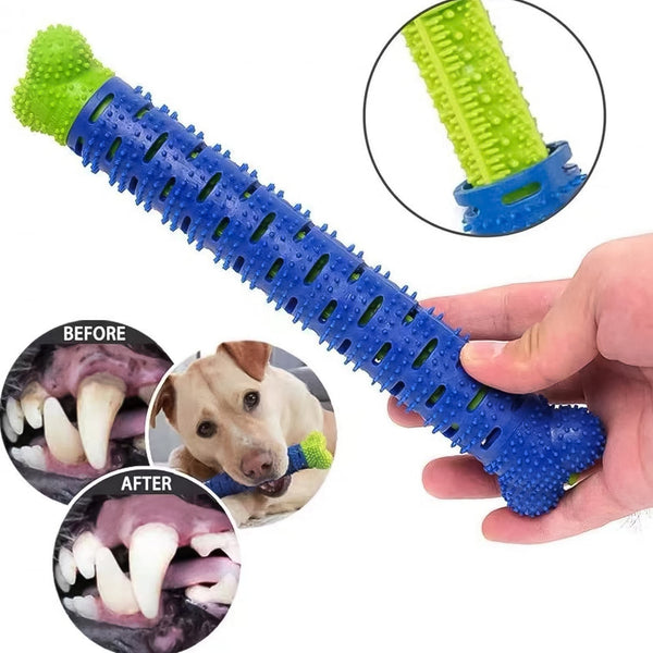 Dog Tooth Brush, Puppy Chew Toothbrush Stick Teeth Cleaning Dental Toys (1 Pc) - justgrabit.in | Just Grab It