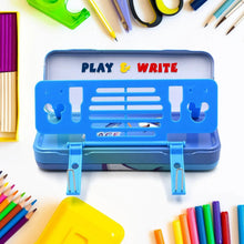 Metal Pencil Box, Pencil Case Double Compartment for Kids Stationery Compass Box, Stationery Gift for School Kids Compass, Pencil Box, Birthday Return Gift for Kids - justgrabit.in | Just Grab It