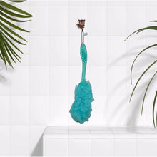 Loofah Back Scrubber for Shower, Long Handle Bath Sponge Shower Brush, Soft Nylon Mesh Back Cleaner Washer, Body Bath Brush for Women and Men, Bathroom Shower Accessories (45 Cm) - justgrabit.in | Just Grab It
