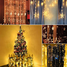 12 Stars Curtain String Lights, Window Curtain Lights with 8 Flashing Modes Decoration for Festivals - 11 - Justgrabit Inc.