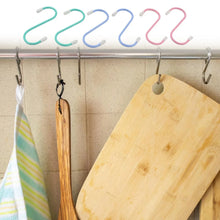 S Shape Metal Hooks for Hanging, Heavy Duty S Shaped Hooks for Hanging Clothes, Metal Hooks for Kitchen, Wardrobe, Work Shop, Bathroom, Garden, Office (6 Pcs Set) - Justgrabit Inc.