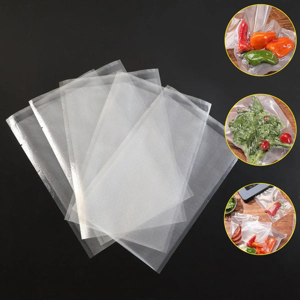 Vacuum Food Storage Bag Set (5 Pcs, 24x16 cm) - justgrabit.in | Just Grab It