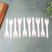 Compostable Bagasse Fork – 10 Pcs Pack - justgrabit.in | Just Grab It