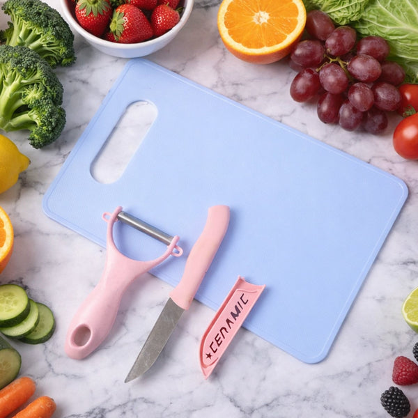 3 in 1 Multipurpose Kitchen Fruit & Vegetable Cutting Board Set - justgrabit.in | Just Grab It