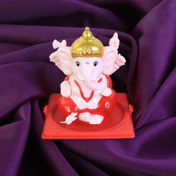 Decorative Small Lord Ganesh Idol in Transparent Case (1 Pc) - Justgrabit Inc.