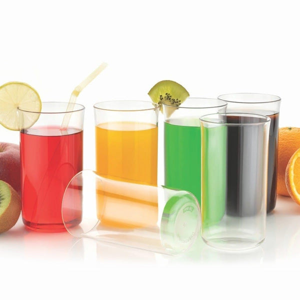 Glossy Plastic Glass Set (6 Pc / 300 ML) - justgrabit.in | Just Grab It