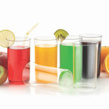 Glossy Plastic Glass Set (6 Pc / 300 ML) - justgrabit.in | Just Grab It
