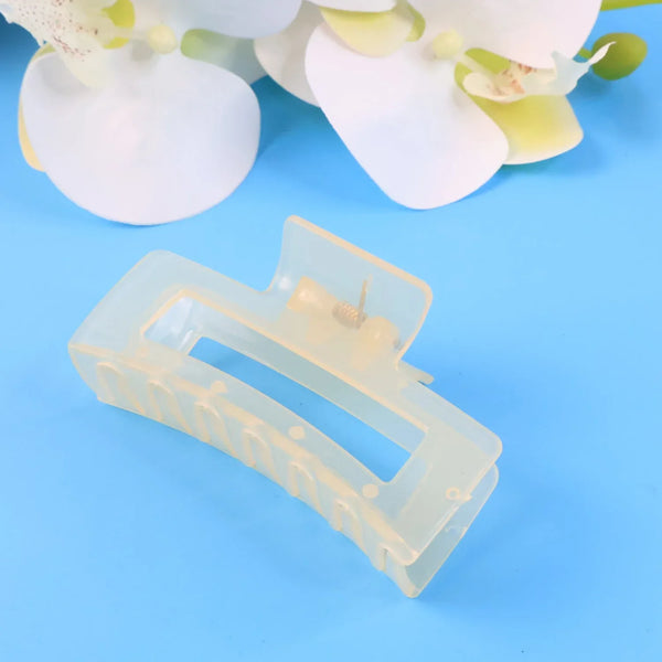 Big Matte Finish Rectangle Hair Claw Clip for Women and Girls – Assorted Color Pack – 1 Pc - Justgrabit Inc.