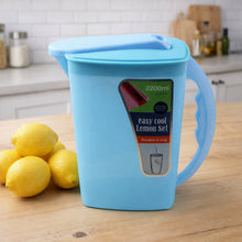 Easy Cool Lemon Set Water Jug with Lid & Handle (Approx. 2200 ml) - justgrabit.in | Just Grab It
