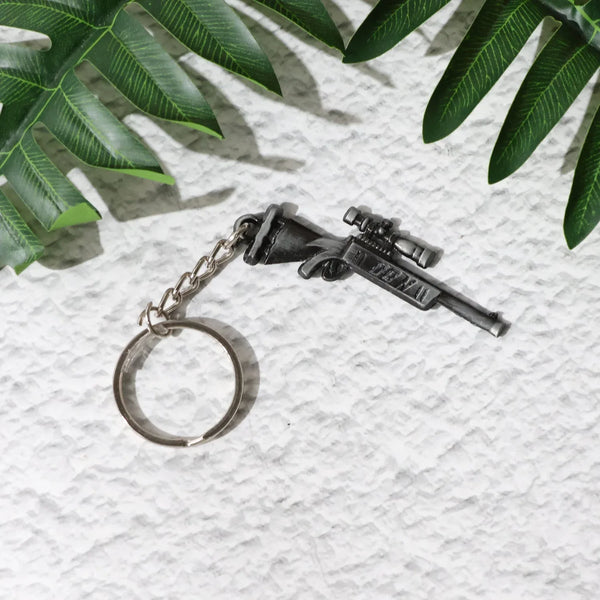 Premium Metal Rifle Gun Shape Keychain (1 Pc) - justgrabit.in | Just Grab It