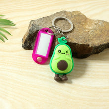 Cute Cartoon Character Keychain with Label Tag Holder (1 Pc) - justgrabit.in | Just Grab It