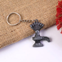 Premium Metal Shiva Lingam with Naag Religious Keychain (1 Pc) - justgrabit.in | Just Grab It