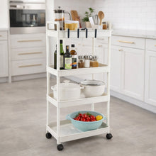 4 Layer Multipurpose Kitchen Storage Organizer Trolley with Wheels - justgrabit.in | Just Grab It