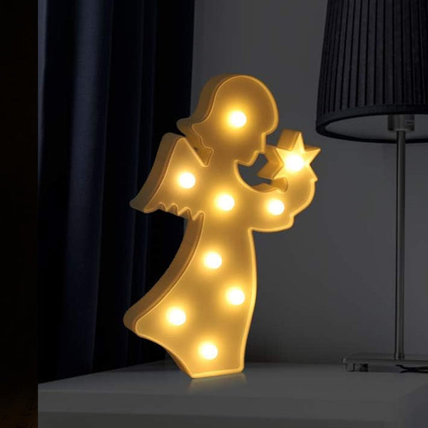 Angel Shaped LED Decorative Night Light (1 Pc) - justgrabit.in | Just Grab It